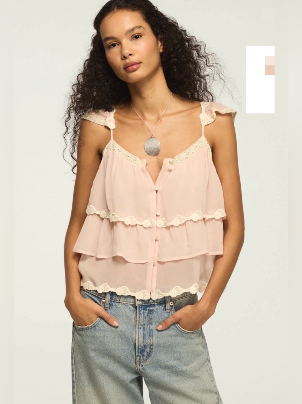 NWT LUCKY BRAND LACE TOP